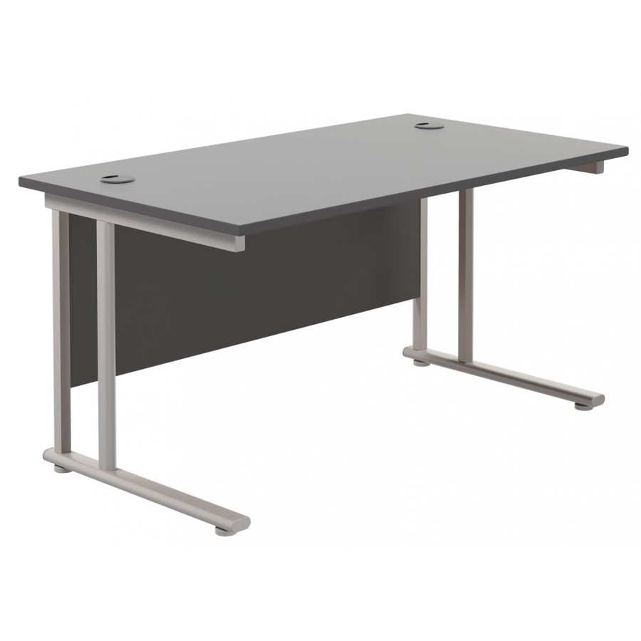 Olton Twin Cantilever  800mm Deep Straight Office Desk